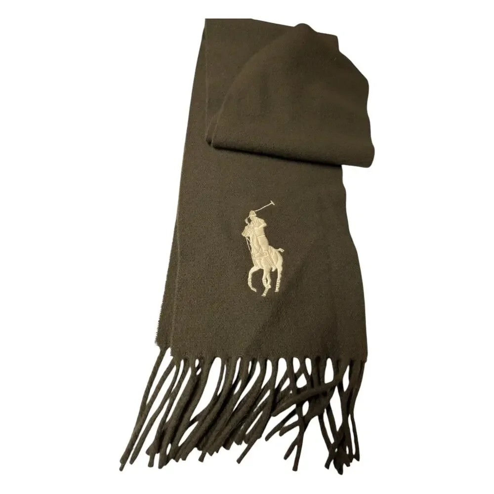 Vintage Polo Ralph Lauren Cashmere Lambs Wool Scarf